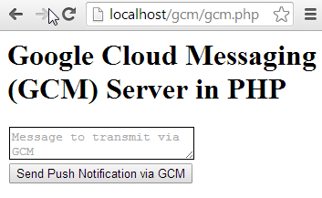 GCM-Server Application