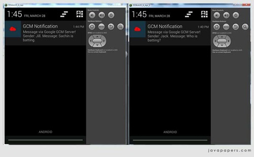 Android-Google-GCM-Device-To-Device-Messages