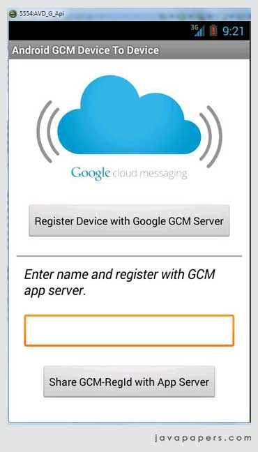 Android-Google-GCM-Device-To-Device-Communication-Register