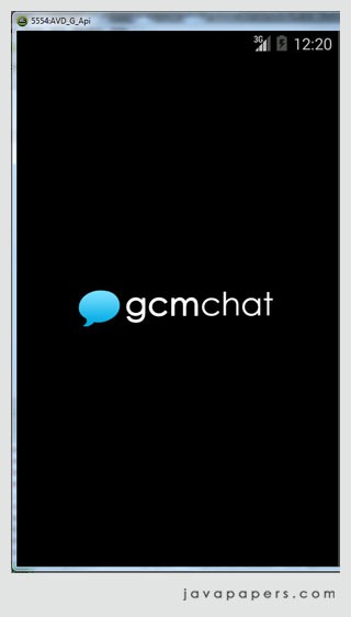 Google-GCM-Chat-Splash-Screen