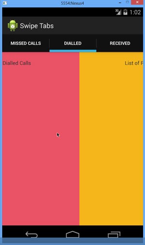 Android-Swipe-Tabs
