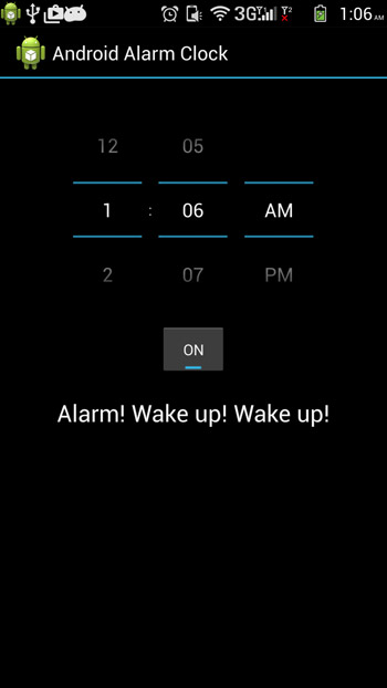 android alarm clock not working