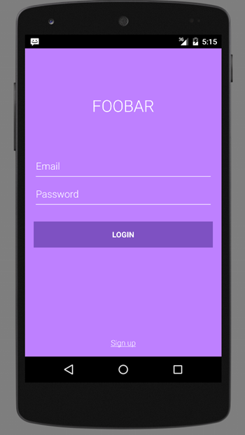 Beautiful Android Login Screen Design Tutorial - Javapapers