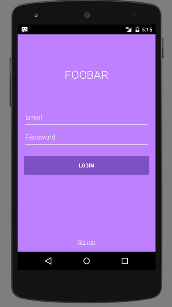 Android-Login-Screen-Design