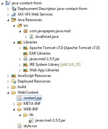 Java-Contact-Form-Project