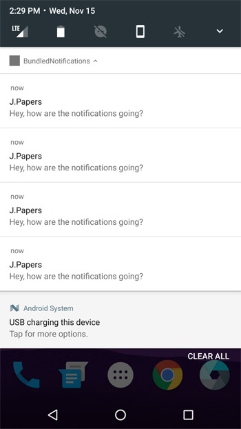 android notification
